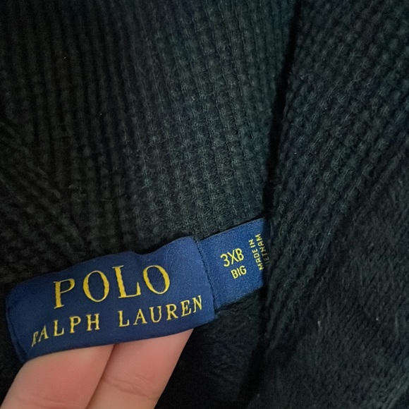black Polo zip up sweater - Picture 2 of 4
